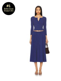 Free People - x free-est Perfect Tones Set In Navy Peony