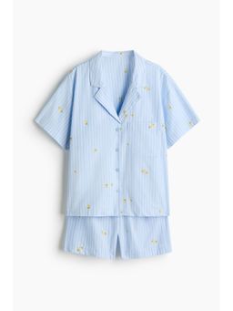 H&M - Women Blue Shirt And Shorts
