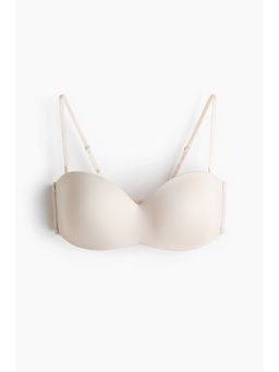 H&M - Women Beige Padded Microfibre Bandeau Bra