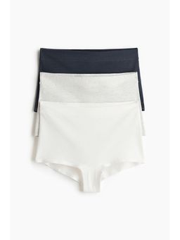 H&M - Women Blue 3-Pack Cotton Shortie Briefs