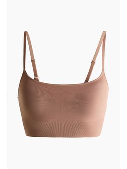 H&M - Women Beige Seamless Padded Bralette