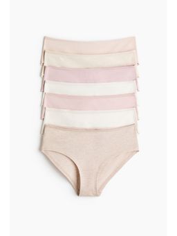 H&M - Women Beige 7-Pack Hipster Briefs