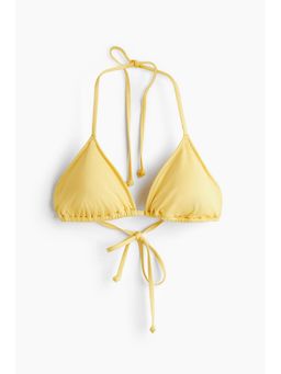 H&M - Women Yellow Padded Triangle Bikini Top