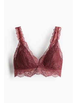 H&M - Women Red Padded Soft Lace Bra