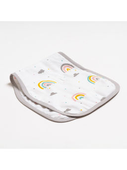 Aariro - Burp Cloth - Follow The Rainbow Multi-Color