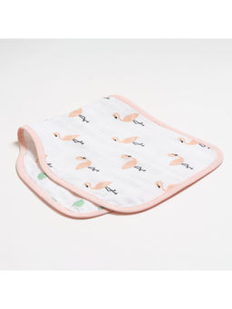 Aariro - Burp Cloth - Tropical Flamingo Pink