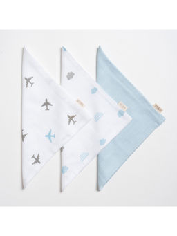 Aariro - Muslin Wash Cloth - Dream Big Blue (Pack of 3)