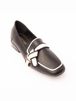 FOREVER SHOE BAZAR - Black The Piped Loafers