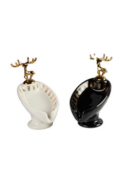 Kookee - Ceramic Soap Holder Dish with Scrub (Pack of 2)