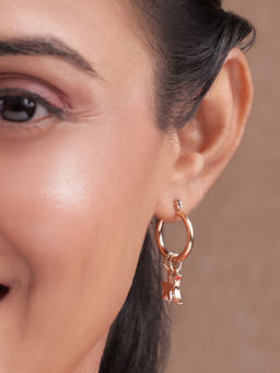 ToniQ - Holiday Celestial Charms Star and Moon Drop Earrings