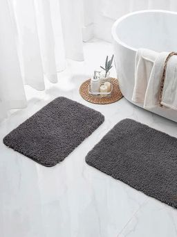 Nautica - Ultra Soft Fluffy Anti Slip Bath Mat, Set of 2
