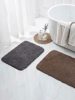 Nautica - Ultra Soft Fluffy Anti Slip Bath Mat, Set of 2
