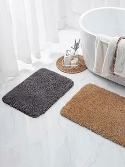 Nautica - Ultra Soft Fluffy Anti Slip Bath Mat, Set of 2