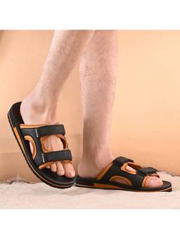 DOCTOR HEALTH SUPER SOFT - Men Stylish Cushioned Brown Sandals