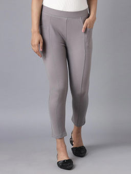 Elleven - Eleven Grey Straight Yoga Leggings