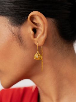 Shaya by CaratLane - Queen of Action Sui Dhaga Earrings in Gold Plated 925 Silver