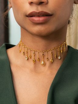 Shaya by CaratLane - 925 Silver Shaya by CaratLane Queen of Encouragement Choker in Gold Plated