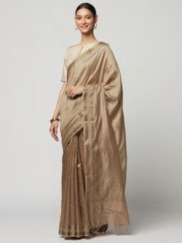 Fabindia - Cotton Silk Zari Striped Sari
