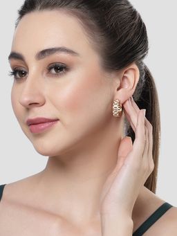 Karatcart - Women Gold Plated Hoop Earrings