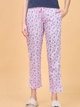 Enamor - Mid Rise Full Length Adjustable drawstring Hangout Pant For Women - E4A5