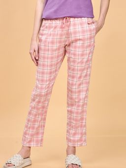 Enamor - Mid Rise Full Length Adjustable drawstring Hangout Pant For Women - E4A5