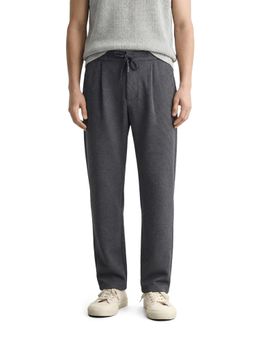 The Indian Garage Co - Men Grey Loose Fit Textured Mid-Rise Trackpant