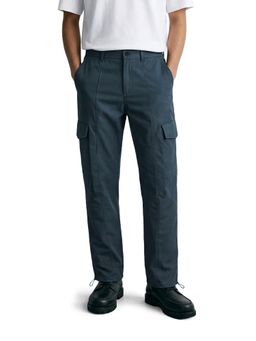 The Indian Garage Co - Men Grey Relaxed Fit Solid Mid-Rise Cargo