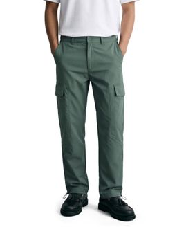 The Indian Garage Co - Men Green Relaxed Fit Solid Mid-Rise Cargo