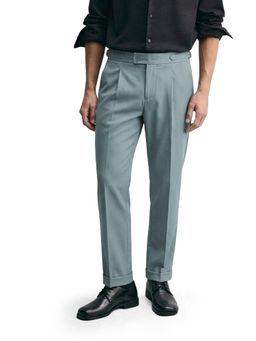 The Indian Garage Co - Men Green Regular Fit Solid Mid-Rise Trouser