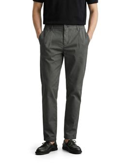 The Indian Garage Co - Men Grey Relaxed Fit Solid Mid-Rise Trouser
