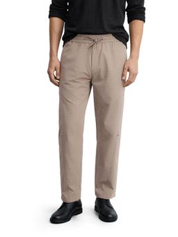 The Indian Garage Co - Men Brown Relaxed Fit Solid Mid-Rise Trouser
