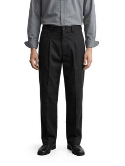 The Indian Garage Co - Men Black Relaxed Fit Solid Mid-Rise Trouser