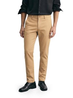 The Indian Garage Co - Men Brown Slim Fit Solid Mid-Rise Trouser