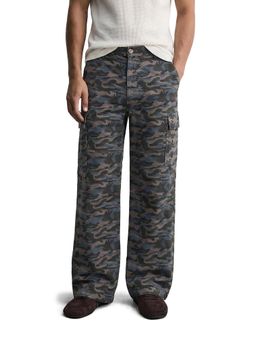 The Indian Garage Co - Men Relaxed Fit Camouflaged Mid-Rise Cargo
