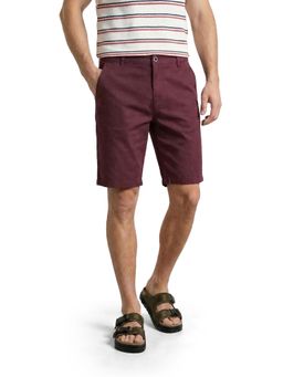 The Indian Garage Co - Men Maroon Slim Fit Solid Mid-Rise Shorts