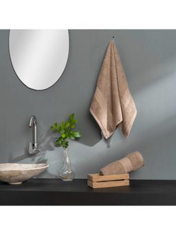 Ddecor Live Beautiful - Beige Cotton 500 GSM Hand Towel - Pack of 2