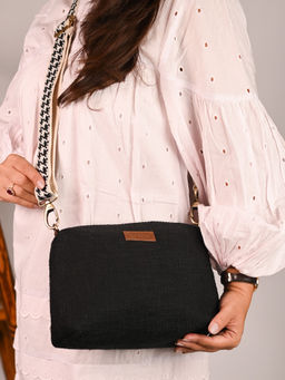 Visual Echoes - Monochrome Magic Crossbody Sling Bag