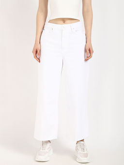 Tommy Hilfiger - Womens Solid Optic White Jeans