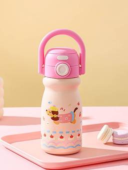 House of Quirk - Bubbi Kids Bottle Stainless Steel Leakproof Lid Easy Carry Handle