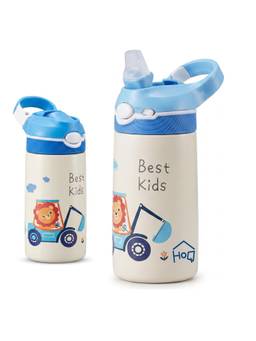 House of Quirk - Pop Kids Bottle Stainless Steel Leakproof Lid Easy Carry Handle