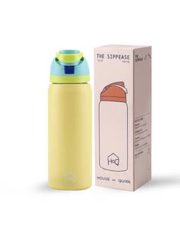 House of Quirk - Sippease Stainless Steel Water Bottle with Straw for Sports and Travel