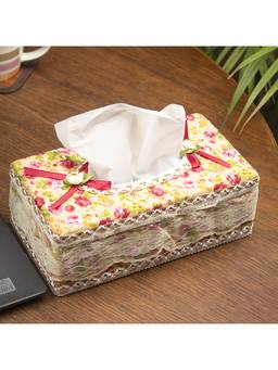 Voncasa - Plastic Tissue Box | MDF Napkin Holder for Dining Table
