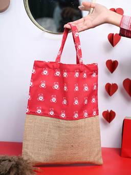 Voncasa - Jute Fabric Gift Bag