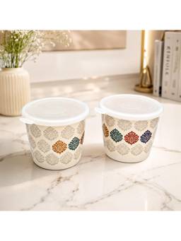 Voncasa - Melamine Kitchen Storage Jars Set| Riviera Pattern