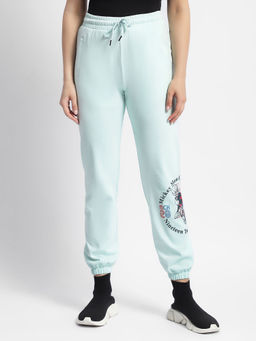 Madame - Msecert Disney Print Sky Blue Joggers