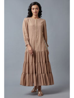 Wishful - Beige Embellished Dress