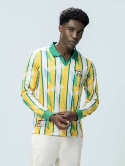 LOTTO - Men's Kickoff Full Sleeves Multi-Color Polo T-shirt