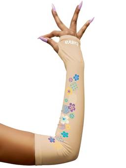 TVARRA - Anti-Tan Fingerless Beige Arm Sleeves