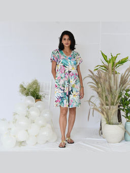 Oodeypore - Gene Multicolor Knee Length Dress
