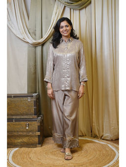 SHOWSHA - Golden Glow Co-Ord Set with Pant